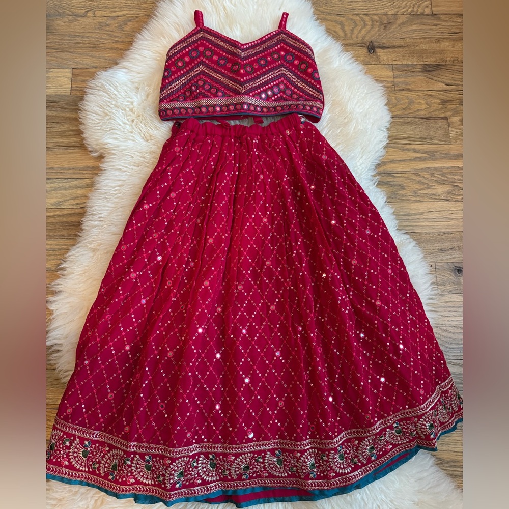 Indian ethnic lehenga, size 22, girls 4-5 years.